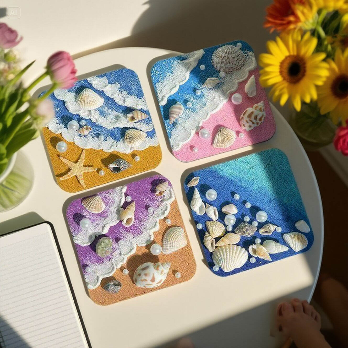 Ocean Texture Refrigerator Magnet