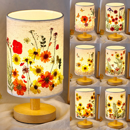 Pressed Flower Bedside Lamp
